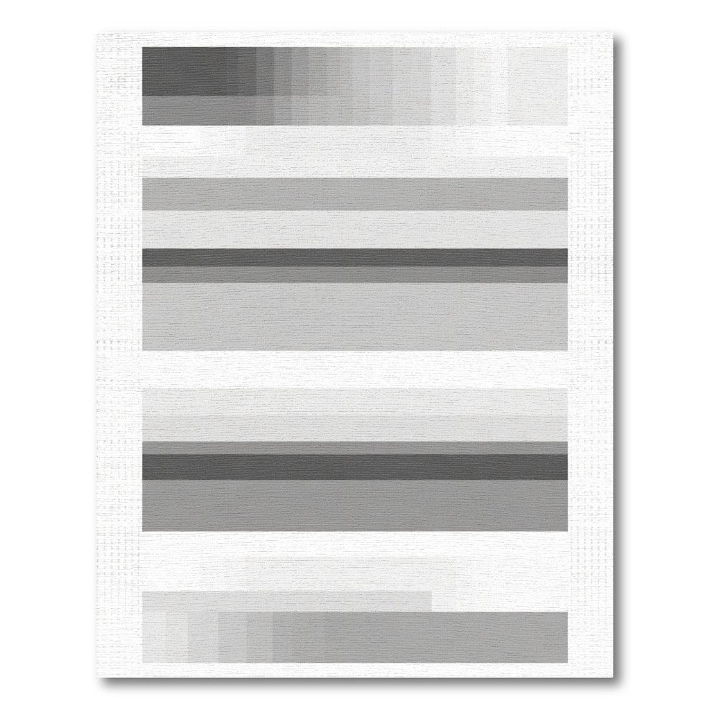 Gradient Stripe Abstract Gray Rug