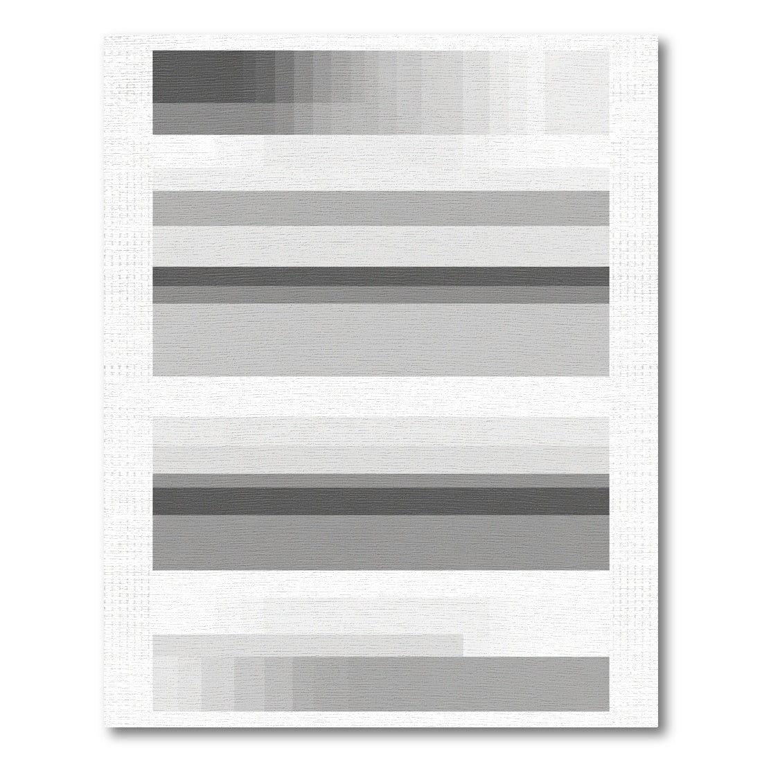 Gradient Stripe Abstract Gray Rug