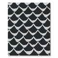 Monochrome Wave Scale Arrangement Rug