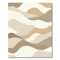 Earthy Abstract Landscape Wave Rug