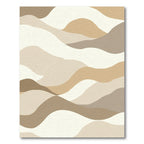 Earthy Abstract Landscape Wave Rug