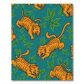 Orange Tiger Jungle Scene Rug