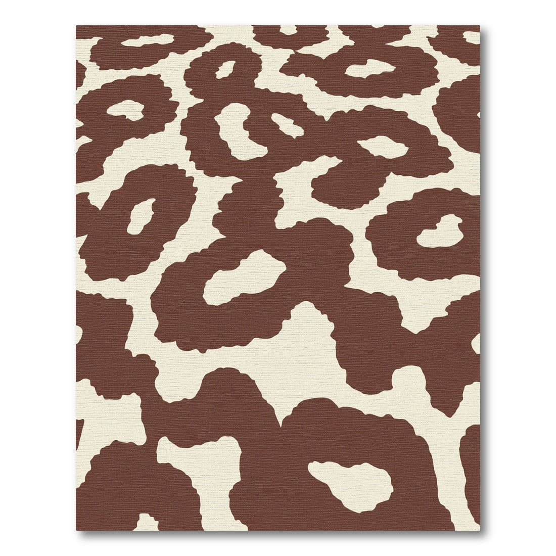 Earthy Brown Organic Spots Rug