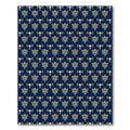 Gold Crested Imperial Motif Navy Rug