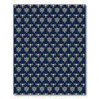 Gold Crested Imperial Motif Navy Rug