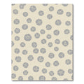 Soft Gray Abstract Floral Scatter Rug