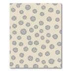 Soft Gray Abstract Floral Scatter Rug