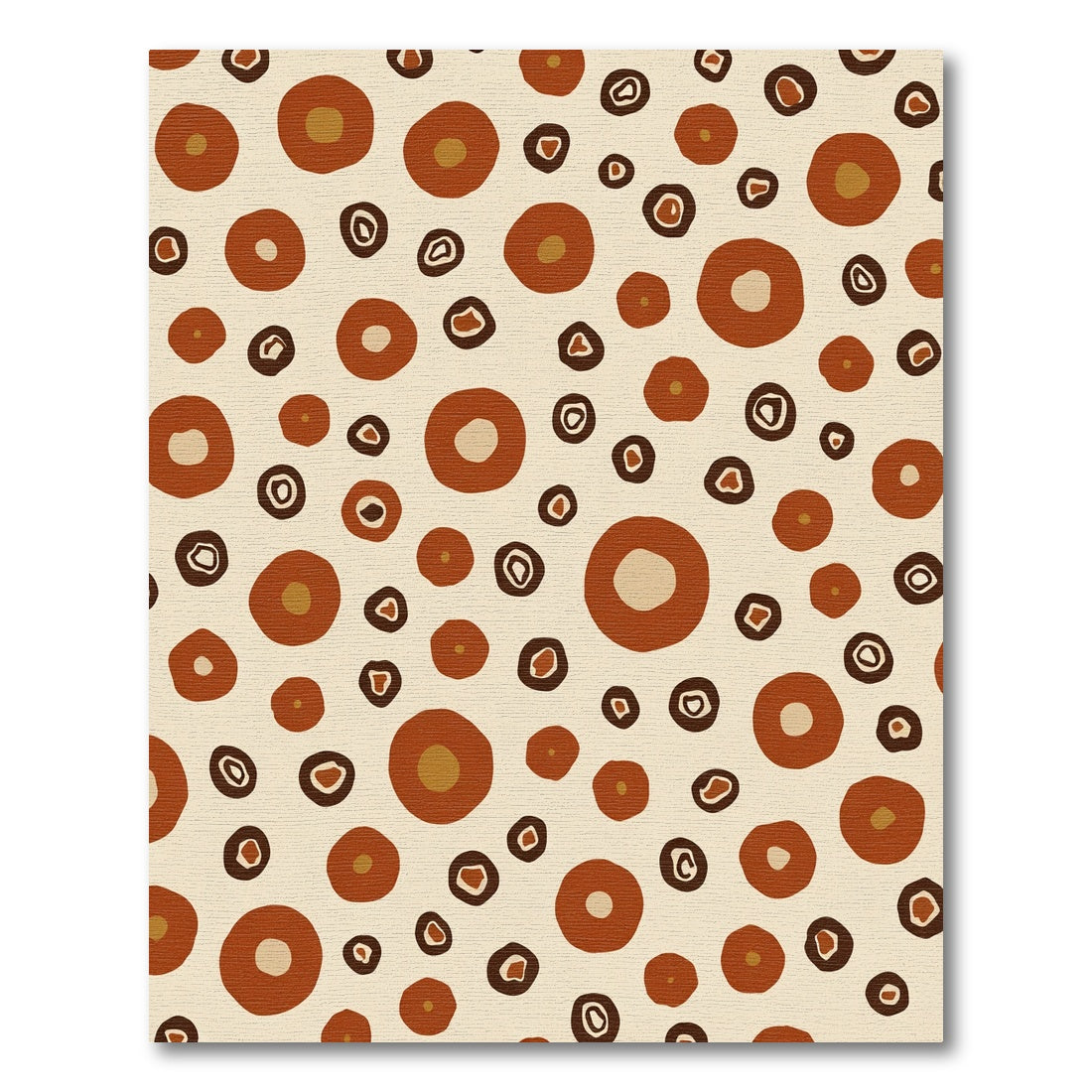 Earthy Circles Composition Rug