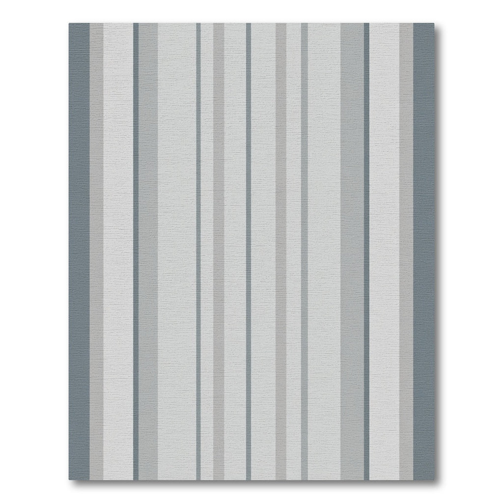 Slate Gray Vertical Stripe Rug