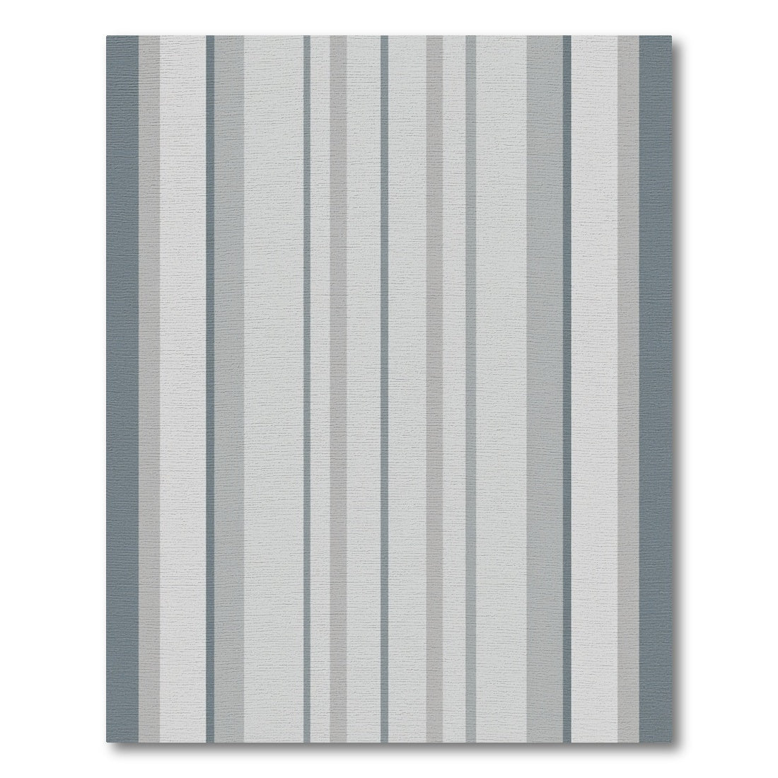 Slate Gray Vertical Stripe Rug