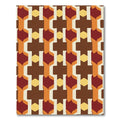 Terracotta Amber Geometric Chain Rug