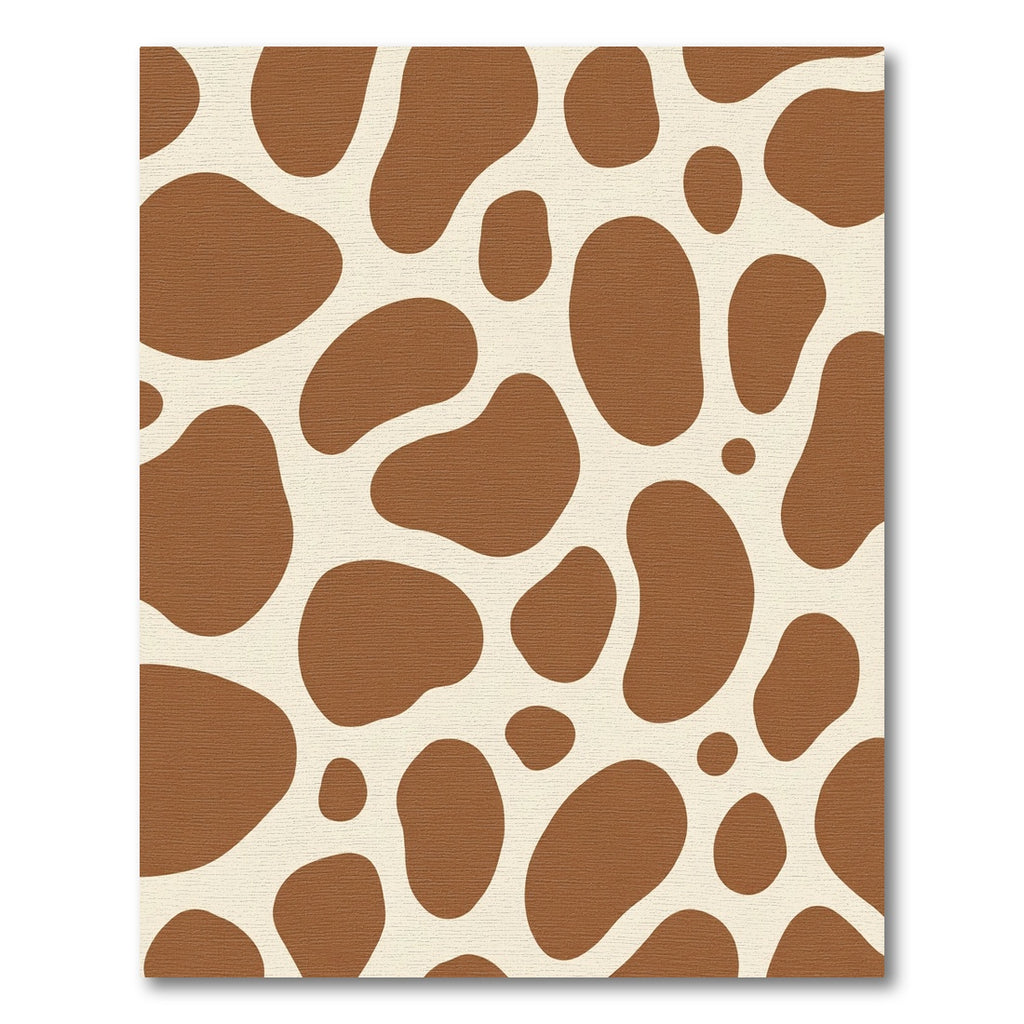Brown Cream Animal Spots Rug