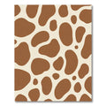 Brown Cream Animal Spots Rug