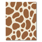 Brown Cream Animal Spots Rug