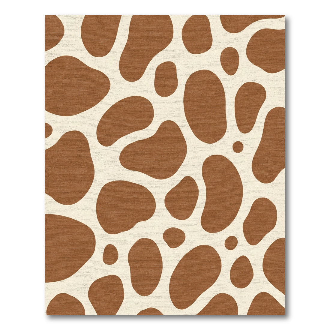Brown Cream Animal Spots Rug