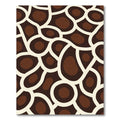 Brown Ivory Organic Blob Rug