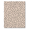 Neutral Black Polka Dot Scatter Rug