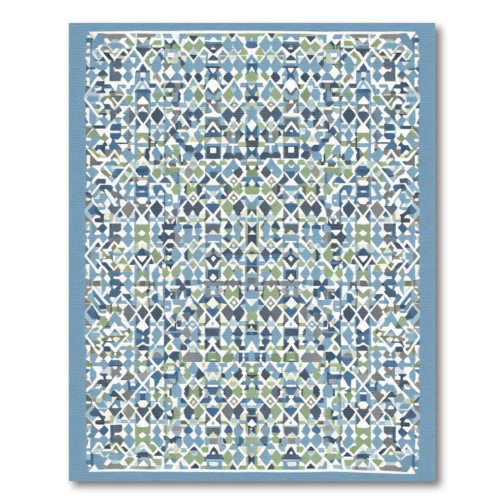 Abstract Geometric Mosaic Statement Rug