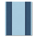 Chic Navy Sky Stripe Panels Rug