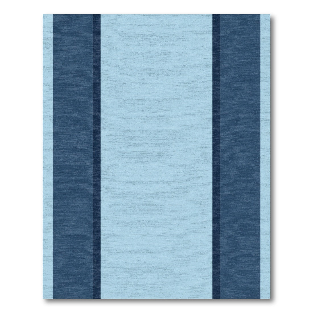 Chic Navy Sky Stripe Panels Rug