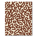 Brown Organic Line Art Rug