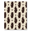 Dark Brown Organic Cactus Shape Rug