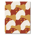 Terra Cotta Abstract Organic Shapes Rug