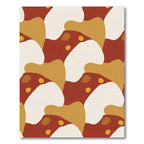 Terra Cotta Abstract Organic Shapes Rug