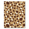 Brown White Spotted Abstract Contemporary Rug