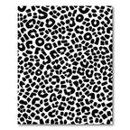 Bold Black White Leopard Spot Rug