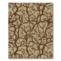 Brown branches overlapping complex texture Rug