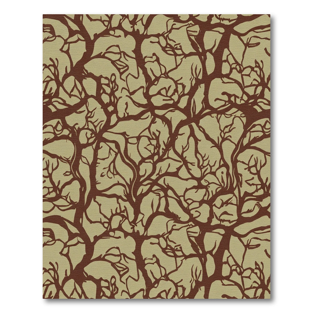 Brown branches overlapping complex texture Rug