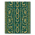 Emerald Gold Tribal Sun Oval Rug