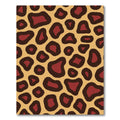 Crimson Leopard Spots Cream Rug