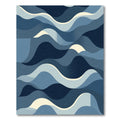 Ocean Waves Blue Abstract Rug