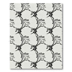 Monochromatic Abstract Floral Branch Rug
