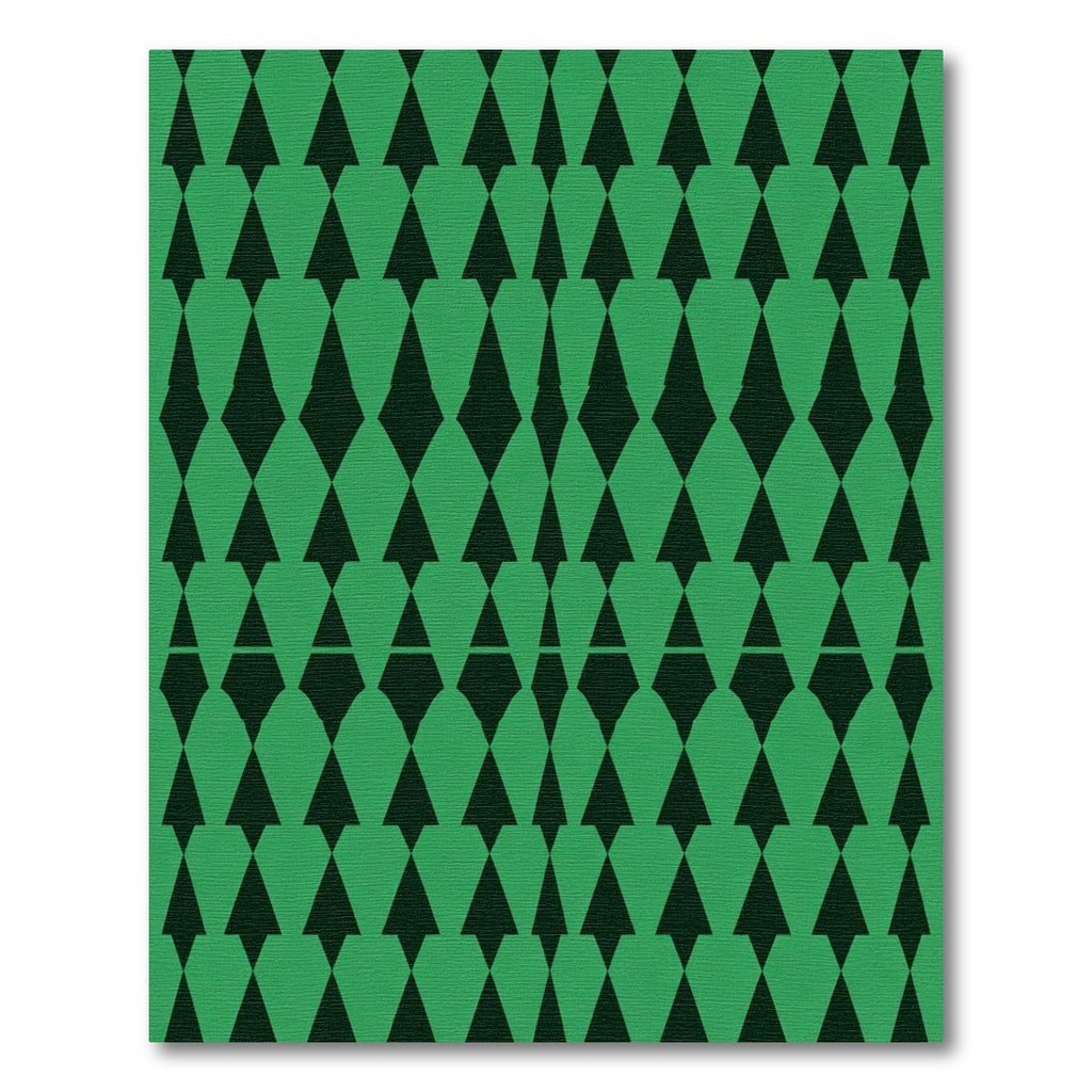 Emerald Green Diamond Repeat Rug
