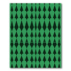 Emerald Green Diamond Repeat Rug