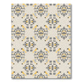 Gray Yellow Abstract Medallion Rug
