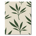 Deep Forest Leaf Branch Arrangement Rug