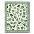 Botanical Garden Dark Green Floral Rug
