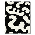 Black and White Organic Blob Rug