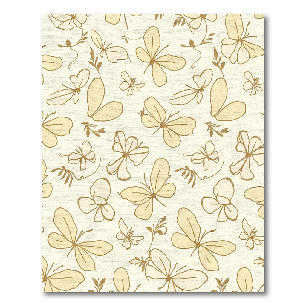 Golden Butterfly Garden Serenity Rug