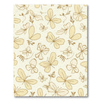 Golden Butterfly Garden Serenity Rug