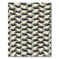 Abstract Striped Olive Cream Composition Rug