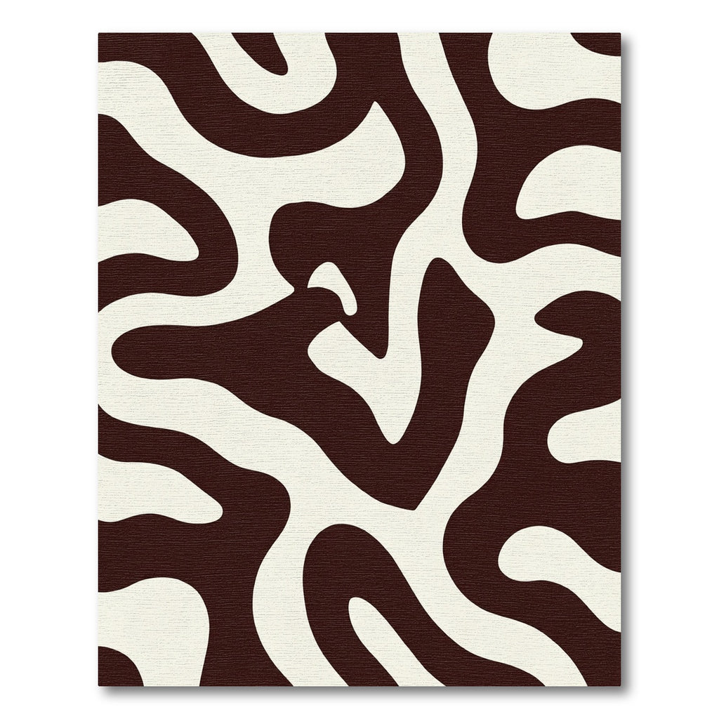 Bold Cream Zebra Swirl Rug
