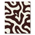 Bold Cream Zebra Swirl Rug