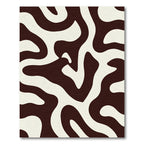 Bold Cream Zebra Swirl Rug