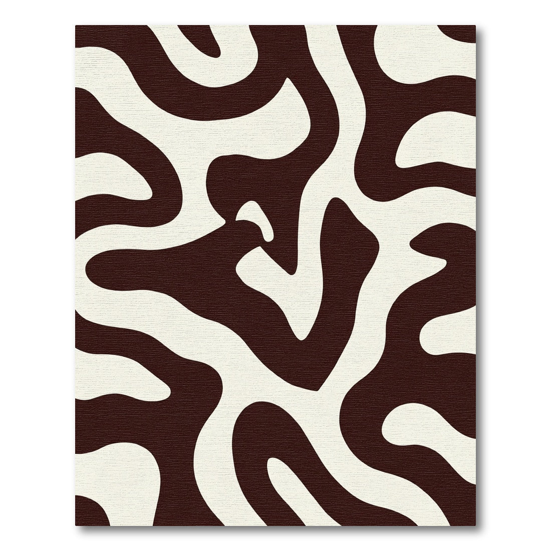 Bold Cream Zebra Swirl Rug