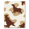 Brown Bear Silhouette Camouflage Contemporary Rug